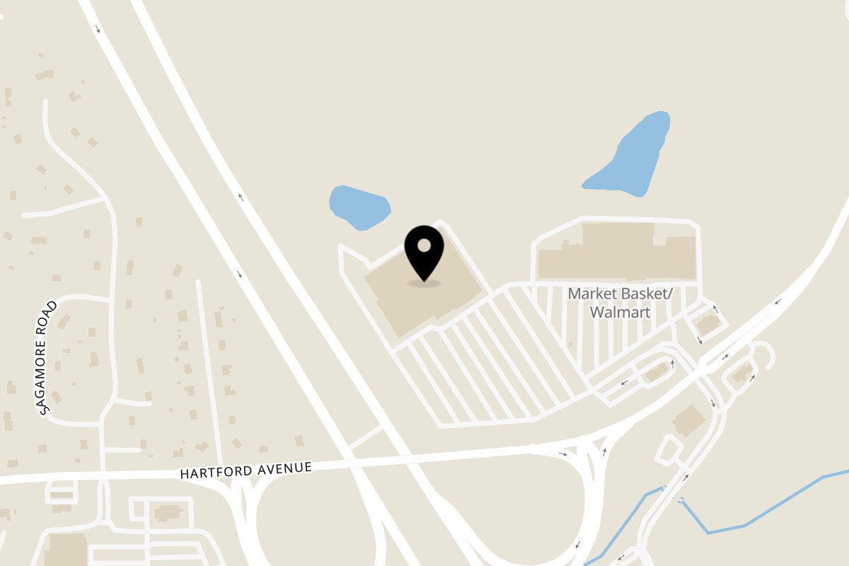 Map showing the location of Vaanga Bellingham on 250 Hartford Ave in Bellingham